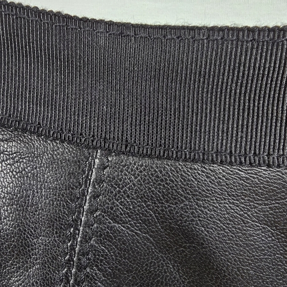 Miss Wu Black Leather Circle Skirt Size 8 Nordstrom Exclusive - Picture 6 of 14